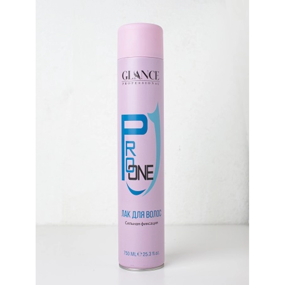 GLANCE , Лак для волос СИЛЬНАЯ ФИКСАЦИЯ Pro One Hair, 750 мл